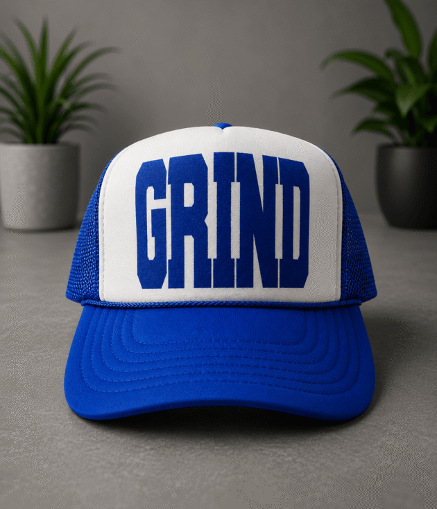 Grind Classic Blue & White Trucker Hat