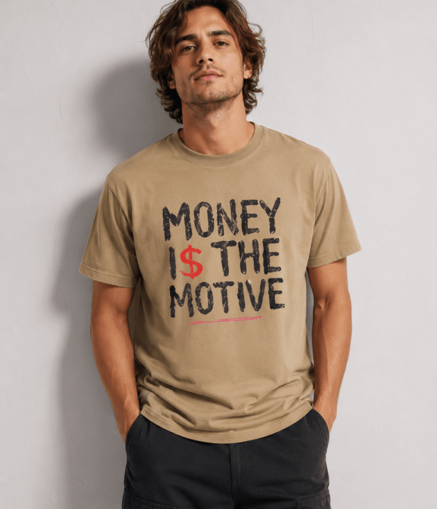 Money Is the Motive Graphic T-Shirt
